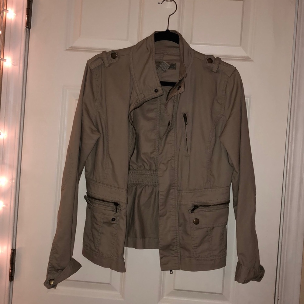 Khaki military jacket